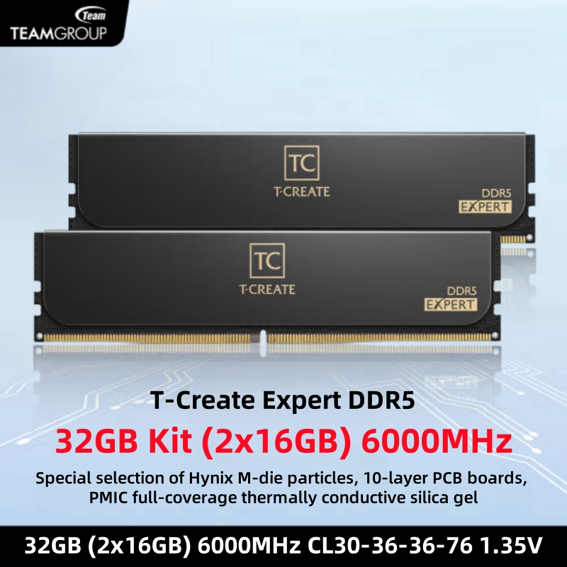 TEAMGROUP T-Create Expert CL30 - Ddr5 Memory บทวิจารณ์และราคา