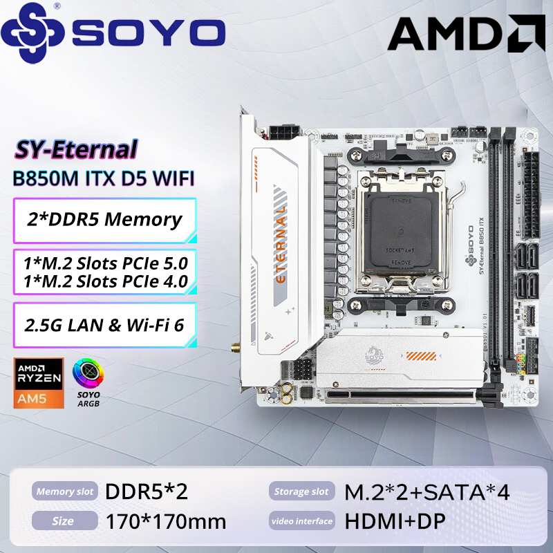 Ddr5 Rgb Ram - SOYO B850M ARGB เมนบอร์ด WIFI6 MINI-ITX