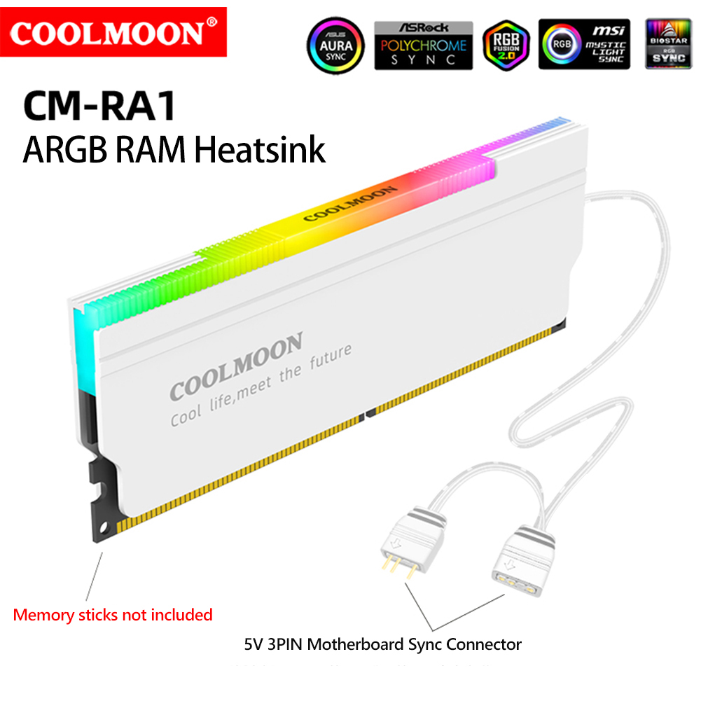 COOLMOON 5V-3PIN ARGB RAM ฮีทซ - Ddr5 Memory บทวิจารณ์และราคา